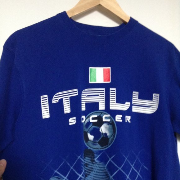 SOGO Men's T-Shirt Italy Soccer, Sz. M - Picture 3 of 6